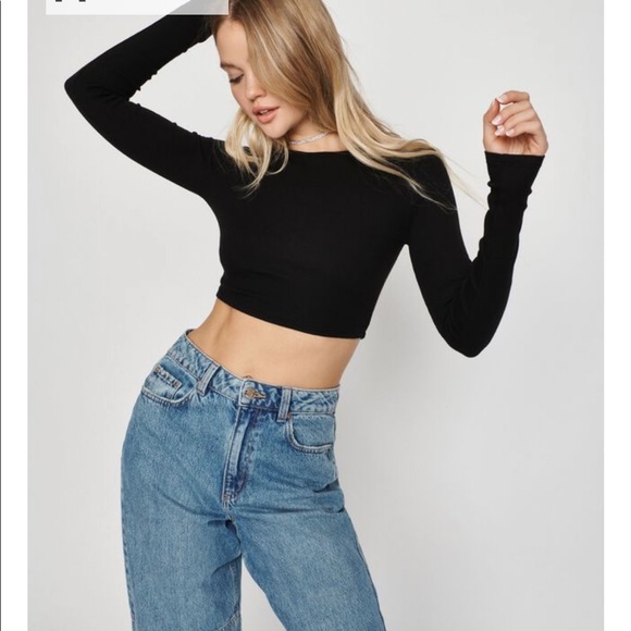 Garage | Tops | The Kylie Cropped Long Sleeve Tshirt | Poshmark